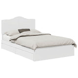 Letto con Contenitore Bianco 120 x 200 cm Legno truciolato