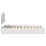 Letto con Contenitore Bianco 120 x 200 cm Legno truciolato