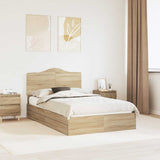 Letto con Contenitore con testiera Rovere Sonoma 120 x 200 cm