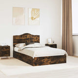 Letto con Contenitore con testiera Rovere fumé 120 x 200 cm