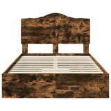 Letto con Contenitore con testiera Rovere fumé 120 x 200 cm