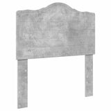 Letto con Contenitore con testiera Grigio cemento 90 x 190 cm