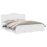 Struttura del letto Bianco 200 x 200 cm Legno truciolato