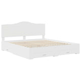 Struttura del letto Bianco 200 x 200 cm Legno truciolato