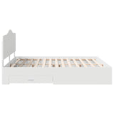 Struttura del letto Bianco 200 x 200 cm Legno truciolato