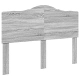 Struttura del letto con testiera Grigio Sonoma 140 x 190 cm