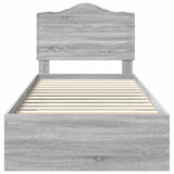 Struttura del letto Grigio Sonoma 75 x 190 cm Legno truciolato