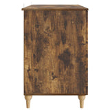 Scrivania Rovere Fumo 142,5 x 50 x 75 cm Legno ingegnerizzato