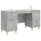 Scrivania con lo scaffale Grigio Cemento 142,5 x 50 x 75 cm