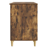 Scrivania Rovere Fumo 142,5 x 50 x 75 cm Legno ingegnerizzato