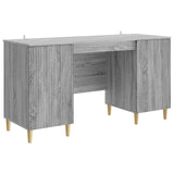 Scrivania Grigio Sonoma 142,5 x 50 x 75 cm Legno ingegnerizzato