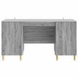 Scrivania Grigio Sonoma 142,5 x 50 x 75 cm Legno ingegnerizzato