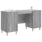 Scrivania Grigio Sonoma 142,5 x 50 x 75 cm Legno ingegnerizzato
