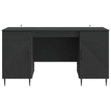 Scrivania Nero 142,5 x 50 x 75 cm Legno ingegnerizzato