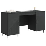 Scrivania Nero 142,5 x 50 x 75 cm Legno ingegnerizzato