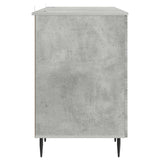 Scrivania con lo scaffale Grigio Cemento 142,5 x 50 x 75 cm