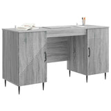Scrivania Grigio Sonoma 142,5 x 50 x 75 cm Legno ingegnerizzato