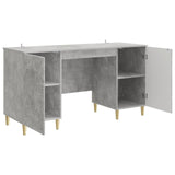 Scrivania Grigio Cemento Legno ingegnerizzato