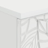 Scrivania Bianco Lucido Legno ingegnerizzato 142,5 x 50 x 75 cm