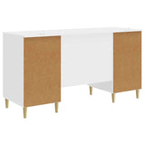 Scrivania Bianco Lucido Legno ingegnerizzato 142,5 x 50 x 75 cm