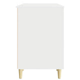 Scrivania Bianco Lucido Legno ingegnerizzato 142,5 x 50 x 75 cm