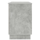 Scrivania con lo scaffale Grigio Cemento 142,5 x 50 x 75 cm