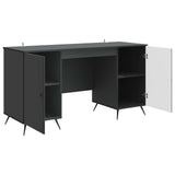 Scrivania Nero 142,5 x 50 x 75 cm Legno ingegnerizzato