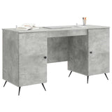 Scrivania con lo scaffale Grigio Cemento 142,5 x 50 x 75 cm