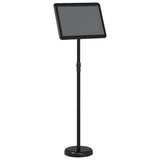 Espositori per Fiere Nero 25 x 25 x 125 cm Alluminio