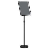 Espositori per Fiere Nero 25 x 25 x 125 cm Alluminio