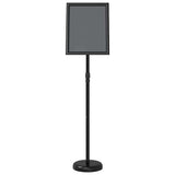 Espositori per Fiere Nero 25 x 25 x 125 cm Alluminio