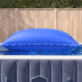 Cuscino invernale per piscina Blu 380 x 180 x 140 cm PVC