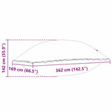 Cuscino da piscina Blu 400 x 200 x 140 cm PVC