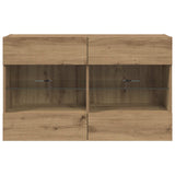 Mobile TV da parete 98,5 x 30 x 60,5 cm Rovere artigianale