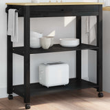 Carrello da Cucina MONZA Nero 84 x 40 x 88,5 cm