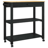 Carrello da Cucina MONZA Nero 84 x 40 x 88,5 cm