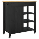 Carrello da Cucina MONZA Nero 84 x 40 x 88,5 cm