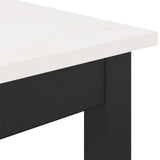 Tavolo da bar Bianco 80 x 80 x 105 cm Pino massello