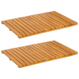 Tappeto da bagno Marrone 60 x 40 cm Legno di Acacia Massello