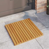 Tappeto da bagno Marrone 50 x 50 cm Legno di Acacia Massello