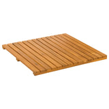 Tappeto da bagno Marrone 50 x 50 cm Legno di Acacia Massello