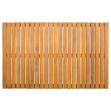 Tappeto da bagno Marrone 80 x 50 cm Legno di Acacia Massello