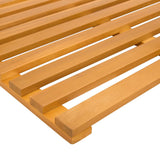 Tappeto da bagno Tinta unita Marrone 100 x 53 x 2,5 cm legno