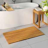 Tappeto da bagno Tinta unita Marrone 100 x 53 x 2,5 cm legno