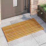 Tappeto da bagno Tinta unita Marrone 100 x 53 x 2,5 cm legno