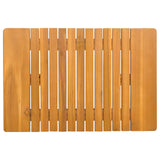 Tappeto da bagno Marrone 59 x 40 cm Legno di Acacia Massello