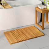 Tappeto da bagno Marrone 81 x 50 cm Legno di Acacia Massello