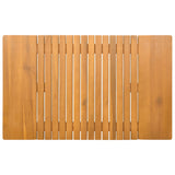 Tappeto da bagno Marrone 81 x 50 cm Legno di Acacia Massello