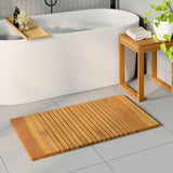 Tappeto da bagno Marrone 100 x 55 cm Legno di Acacia Massello