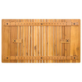Tappeto da bagno Marrone 100 x 55 cm Legno di Acacia Massello